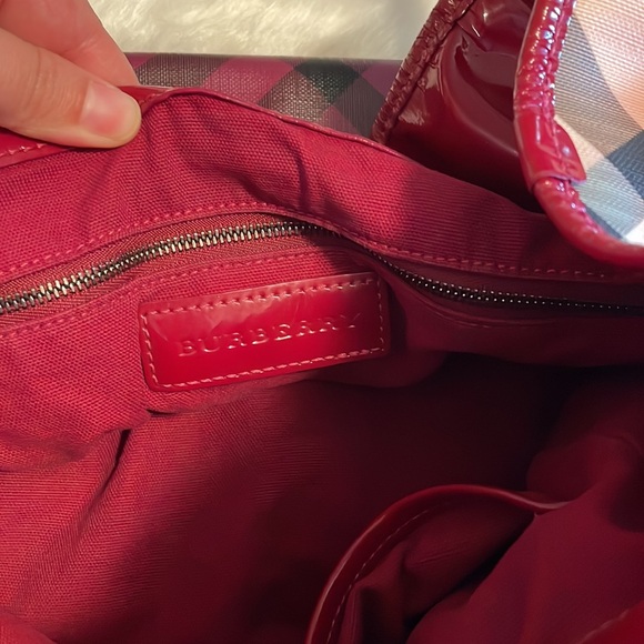 Burberry Raspberry Gradient Supernova Check Bilmore Tote LIMITED EDITION - Picture 13 of 15